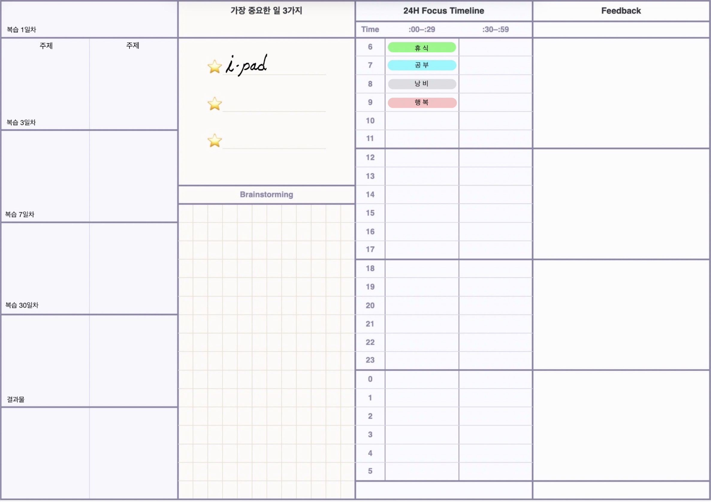 To Do List 사용 예시 이미지